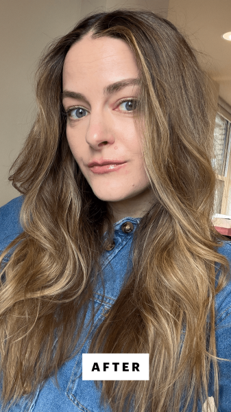 Paynch after applying the Oribe Dry Texturizing Spray